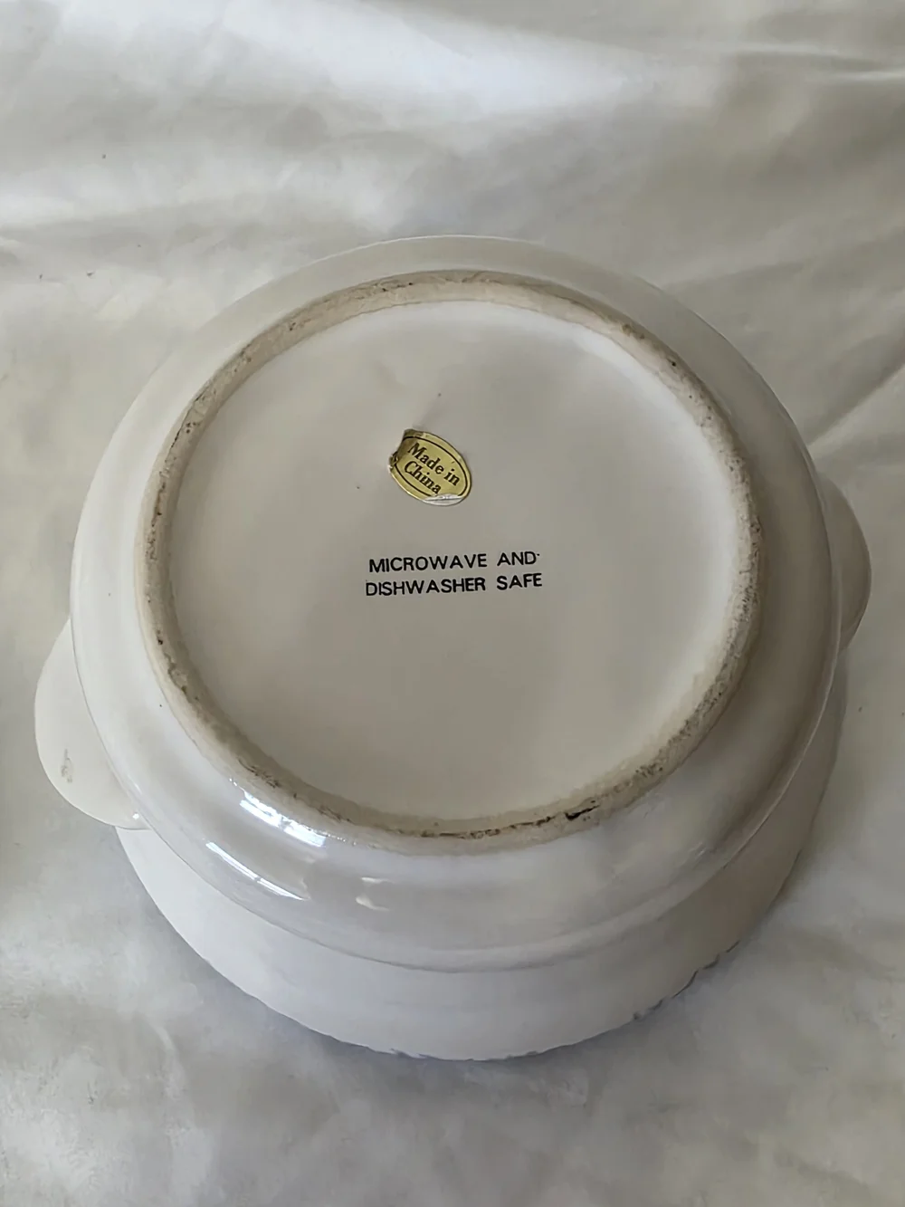 Blue Heart Ceramic Lidded Casserole - White and Blue